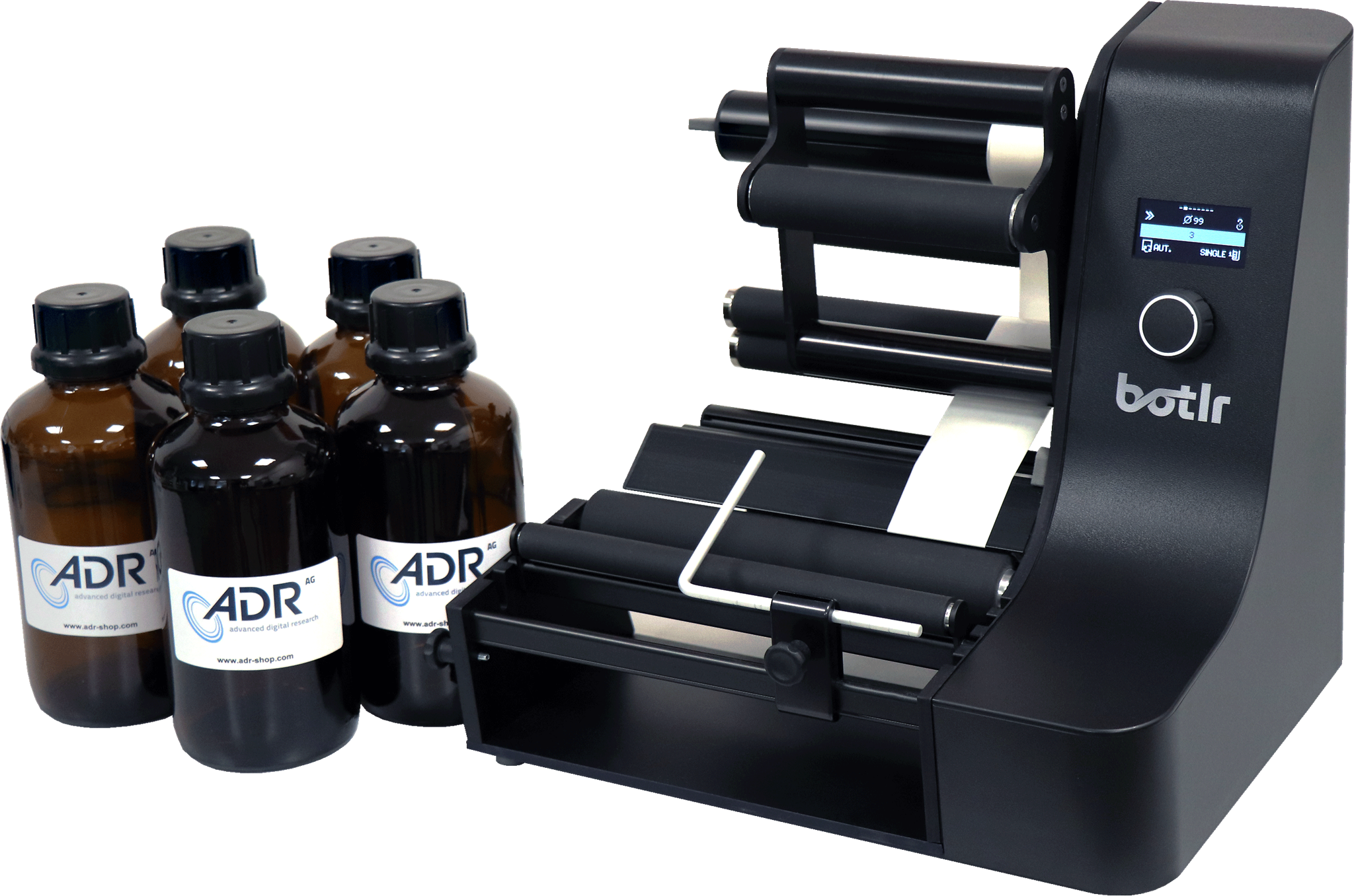 Picture of BOTLR semi-automatic bottle labeling machine 