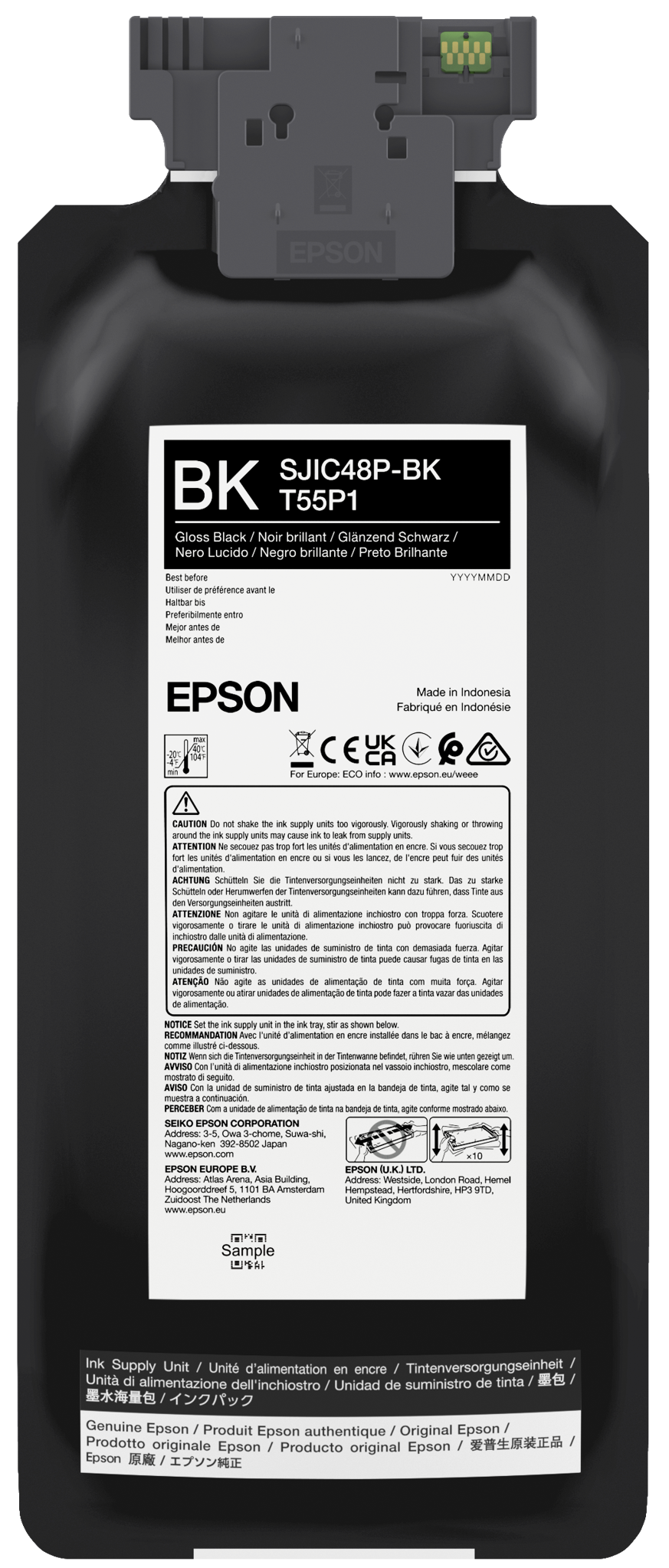 Pilt Epson ColorWorks C8000e Black Ink Catridge