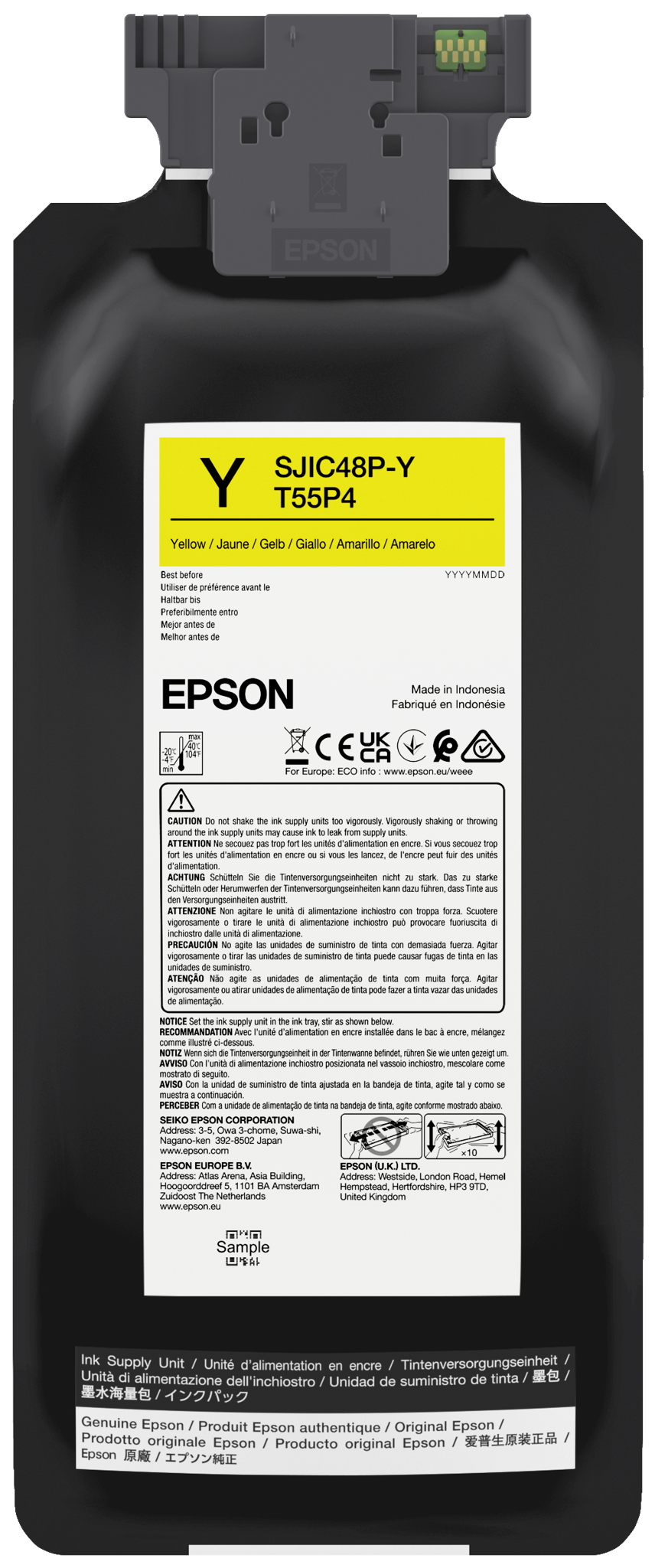 Pilt Epson ColorWorks C8000e Yellow Ink Catridge
